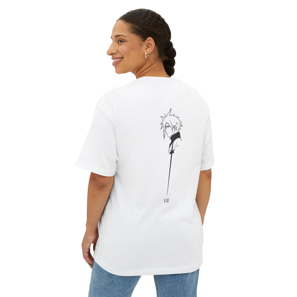 Boxy Tee — Minimal Anime Sword Silhouette Tee (VII)